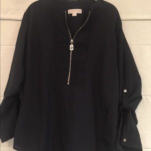 Black with silver hardware tunic